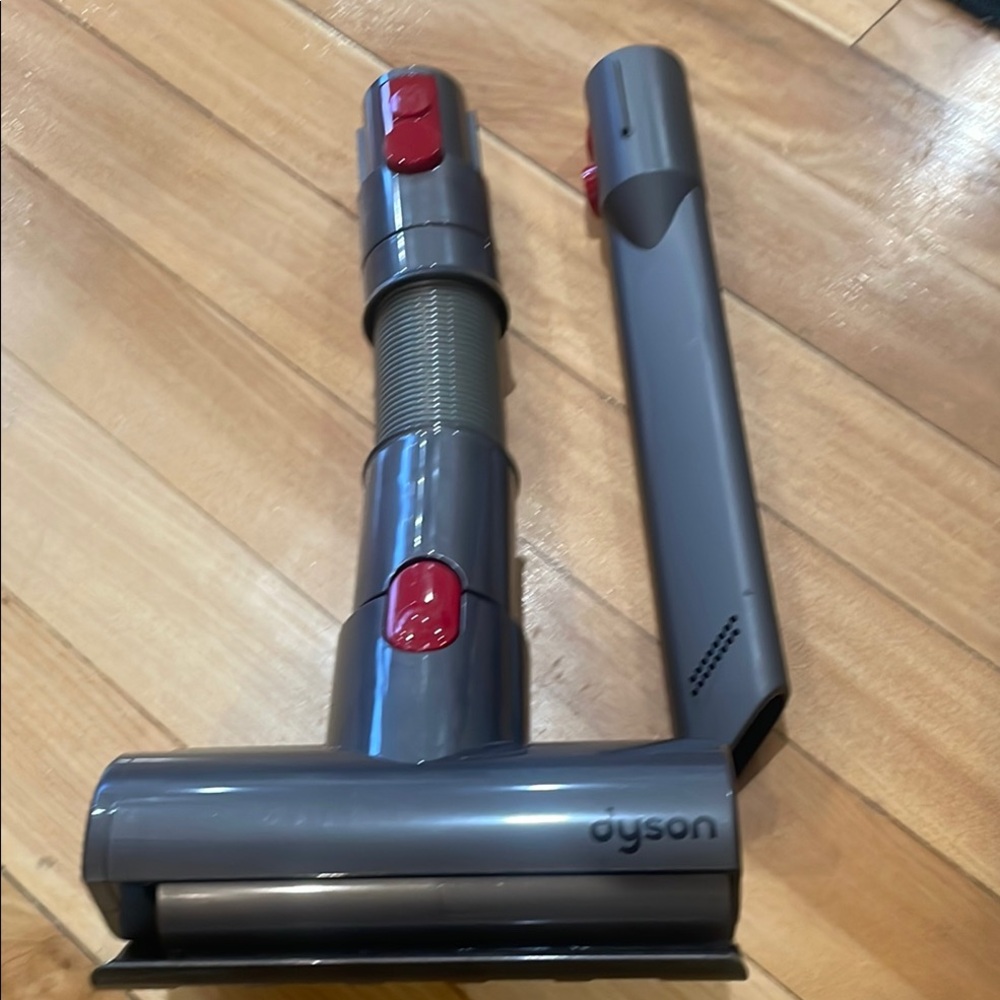 Dyson Vacuum Attachment Set in Gray and Red